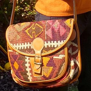 Beautiful  Handmade Turkish Kilim Hand Bag